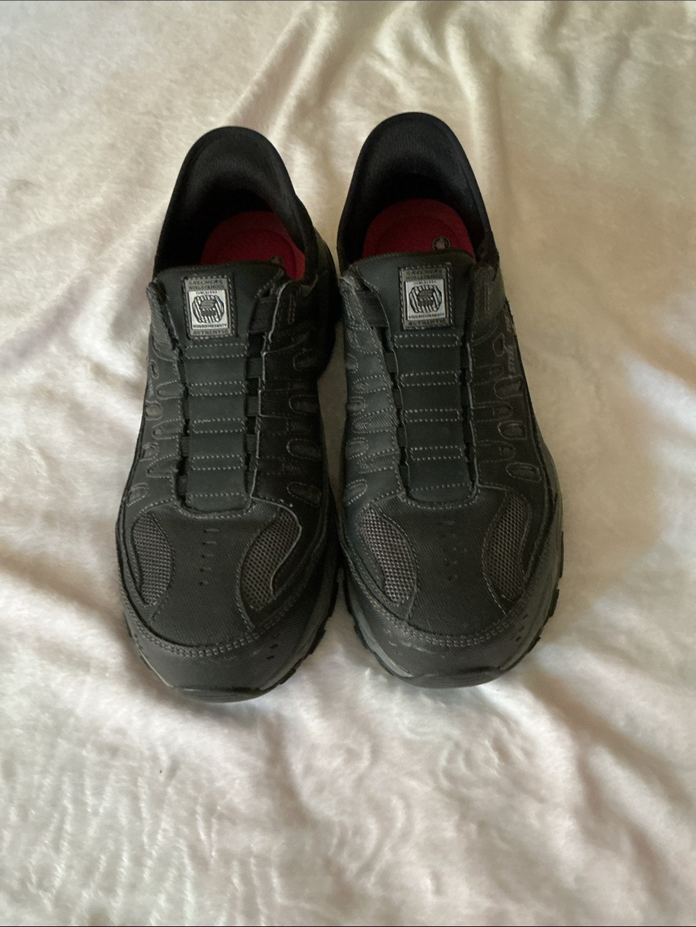 Men's Black Slip-on Skechers Athletic Trail Shoes